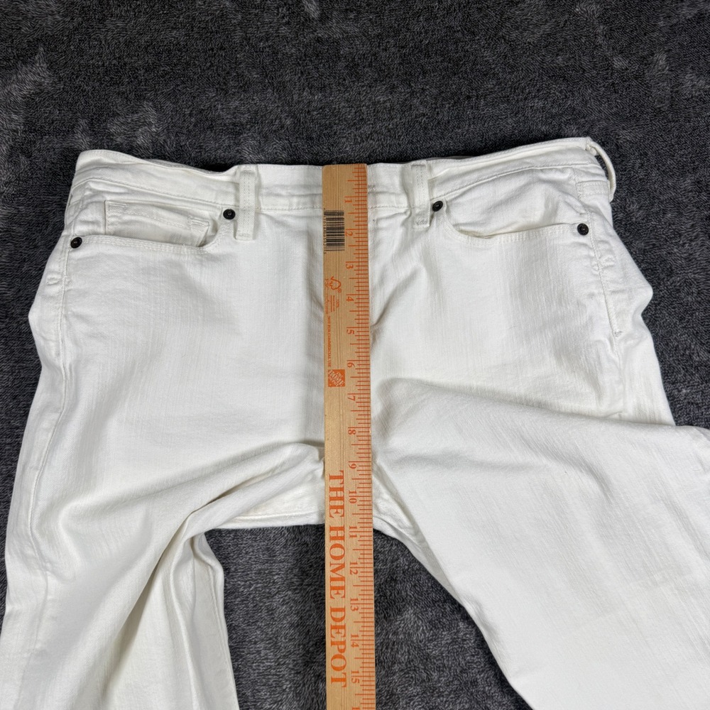 Lucky Brand Sofia Capri Jeans White Denim Cropped Pants Size 16/33 - Picture 8 of 12